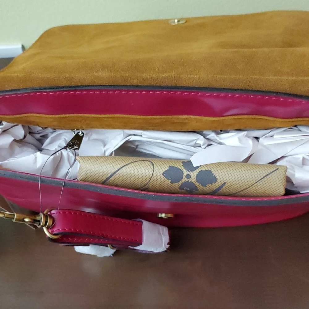 [Never used] Patricia Nash Leather Fuschia   Bag - Picture 5 of 11